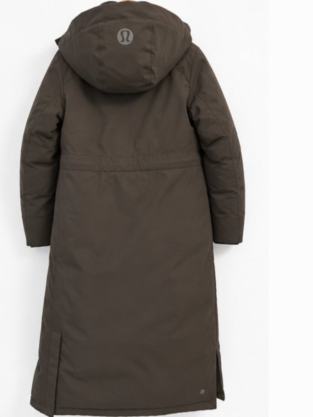 Lululemon Winter Warrior Long Parka Coat in Dark Olive Green Sz. 6 - Picture 10 of 14